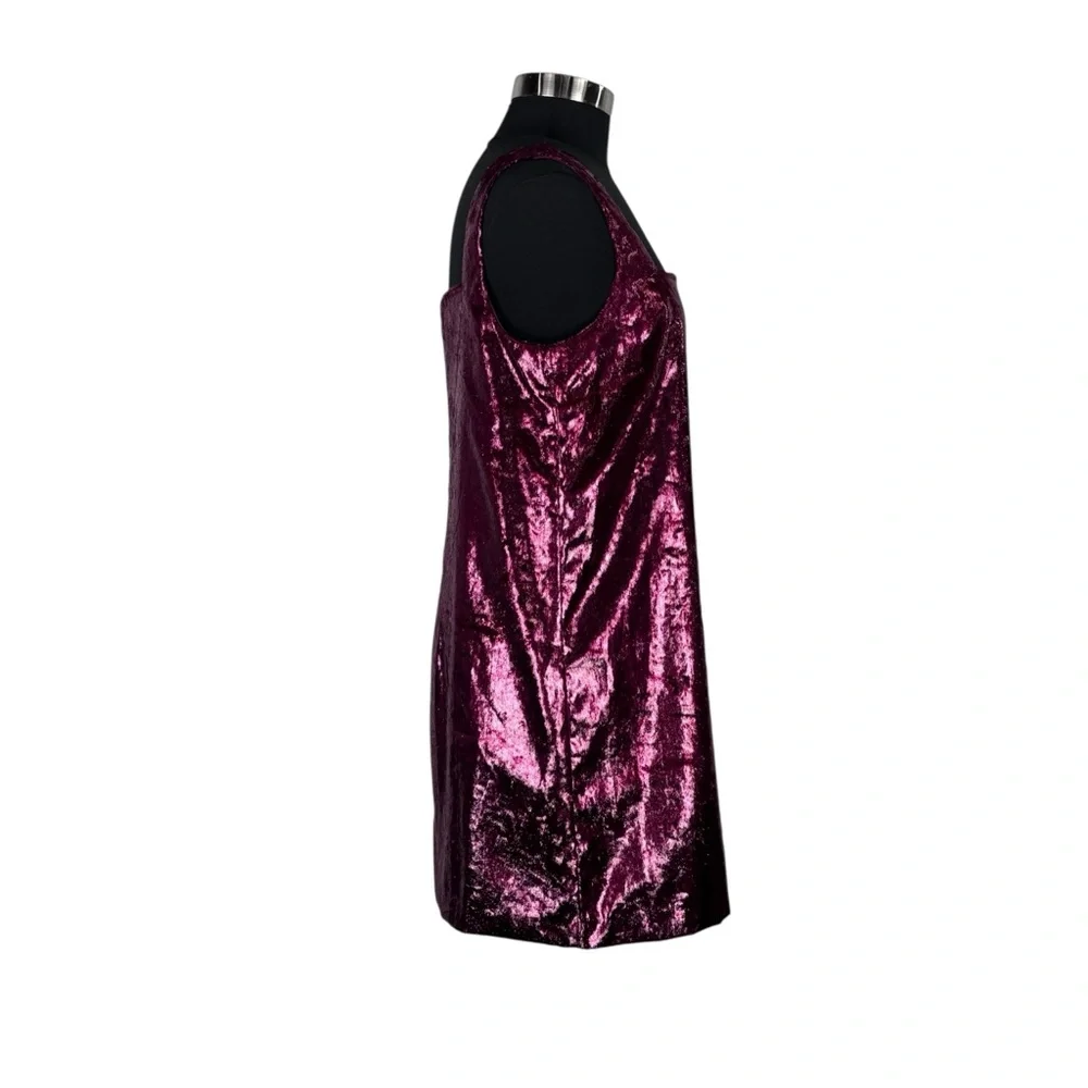 TUCKERNUCK HYACINTH HOUSE GAVIN GARNET SHIMMER SWING MINI DRESS - Picture 9 of 14